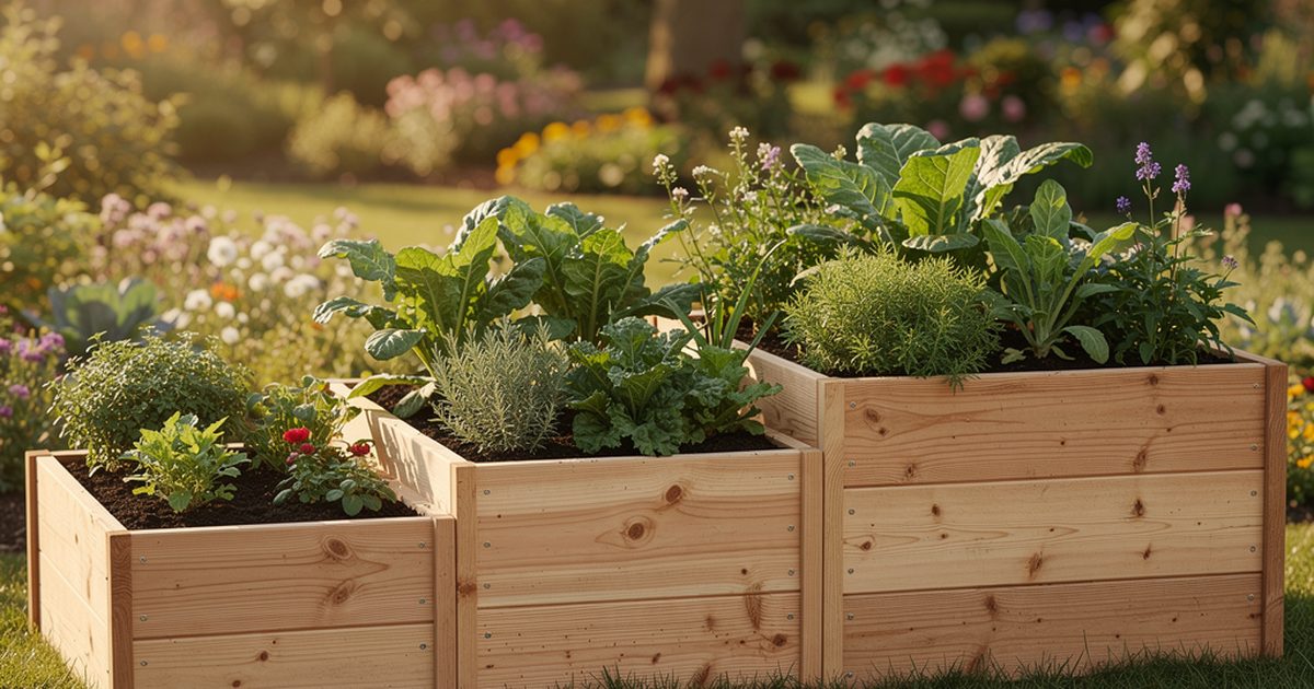 Verschiedene Hochbeet-Groessen nebeneinander - von klein bis XXL im Vergleich
