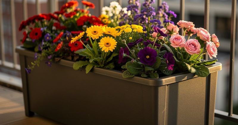 Leichtes Kunststoff-Hochbeet in mehreren Farben und Formen