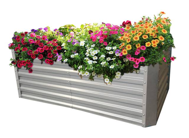 Gabiona Hochbeet verzinkt Blech 184 × 90 × 60 cm – Produktfoto des Händlers