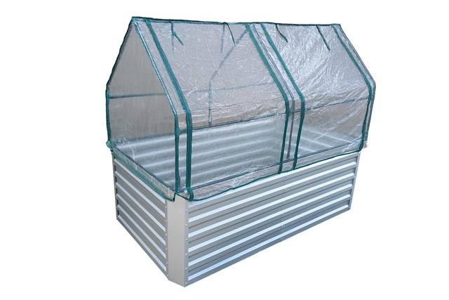 Gabiona Hochbeet verzinkt Blech mit Aufsatz 184 × 90 × 60 cm – Produktfoto des Händlers