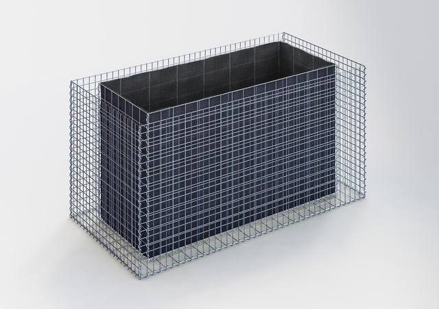 Gabiona Gabionen-Hochbeet 200 × 100 × 100 cm (Maschenweite 5 × 5 cm, Wand 15 cm)