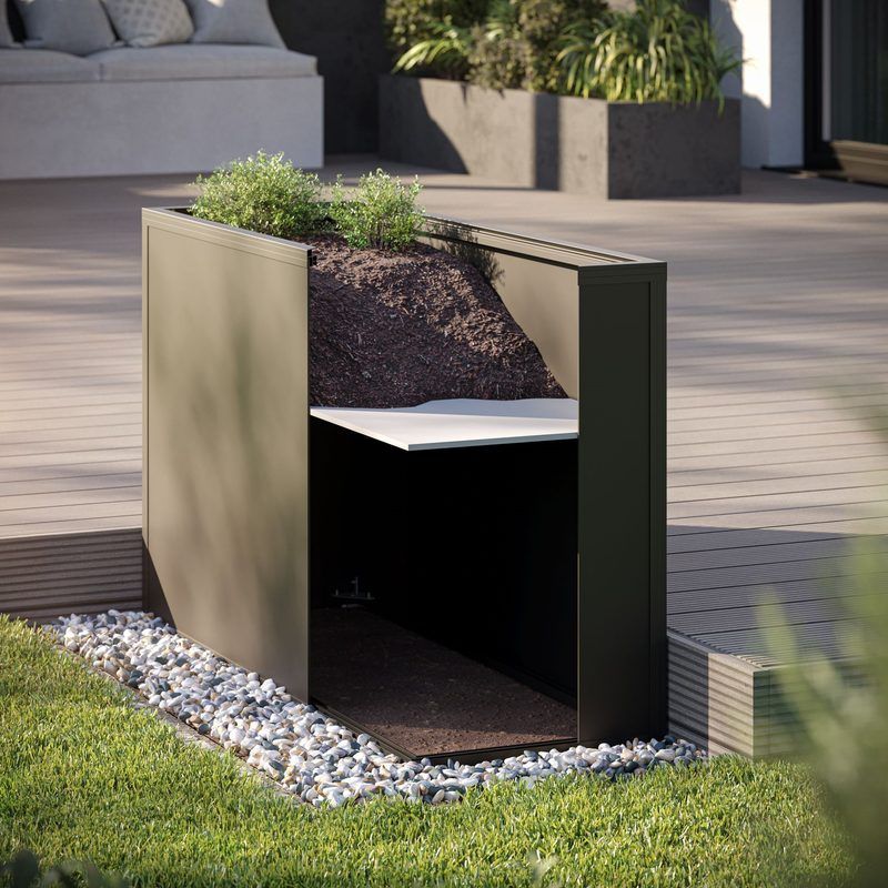 KGT Zwischenboden für Aluminium-Hochbeet 130 × 91 cm – wasserdurchlässiger Einlegeboden aus Aluminium