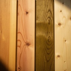Holz-Hochbeet — natürliche Maserung
