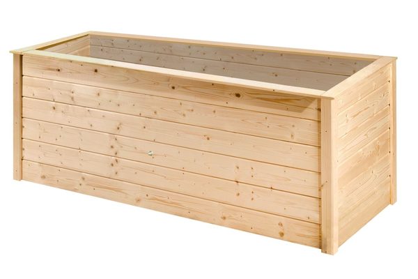 Weka Hochbeet 2.0 natur, 200 × 75 × 72 cm mit Schutzfolie