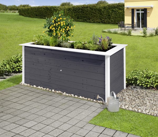 Weka Hochbeet 28 in Anthrazit, 205 × 80 × 81 cm